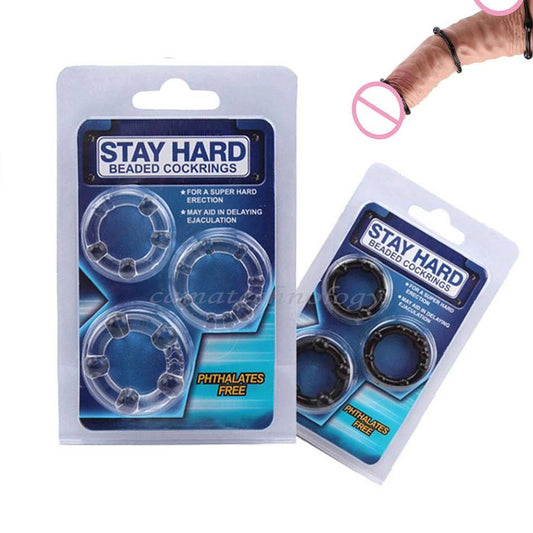 Anillos retardantes Stay Hard - IntimoX SexShop