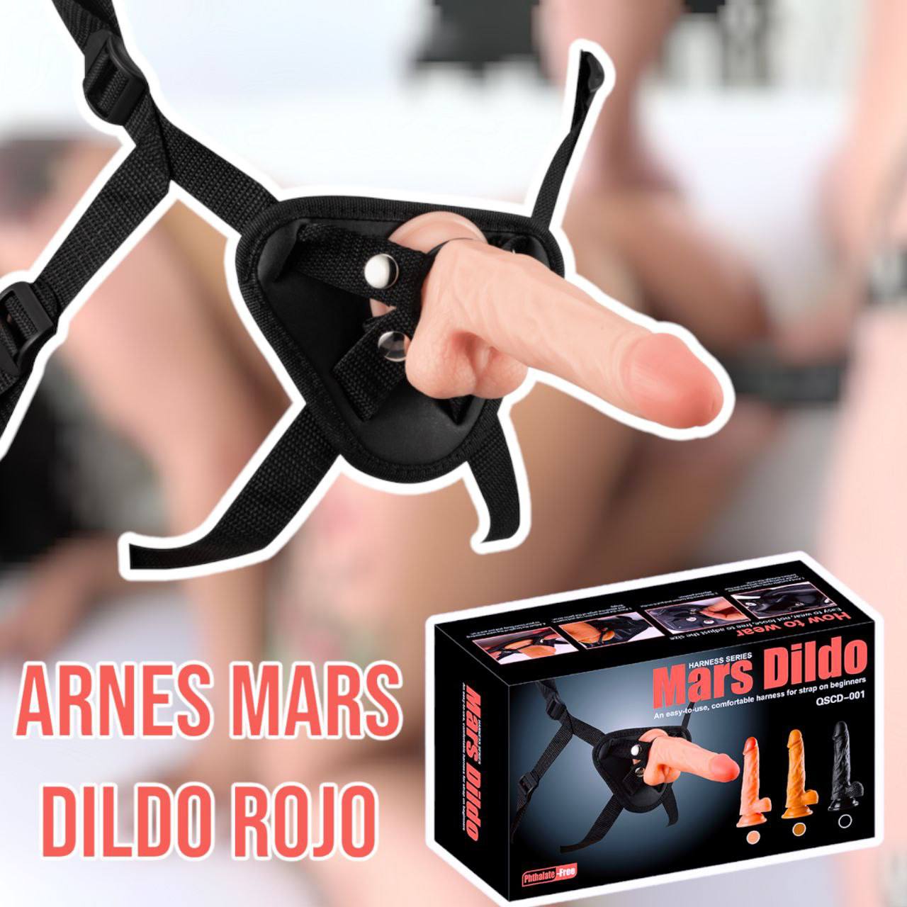 Arnés Mars Dildo rojo - IntimoX SexShop