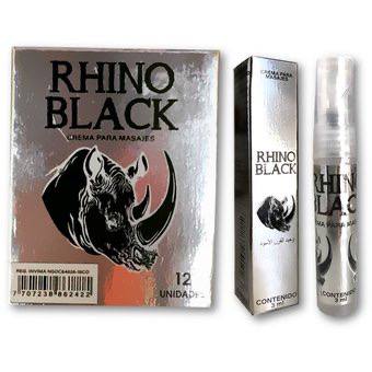 Rhino black plateado spray - IntimoX SexShop