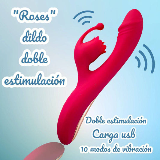 "Roses" dildo doble estimulación - IntimoX SexShop